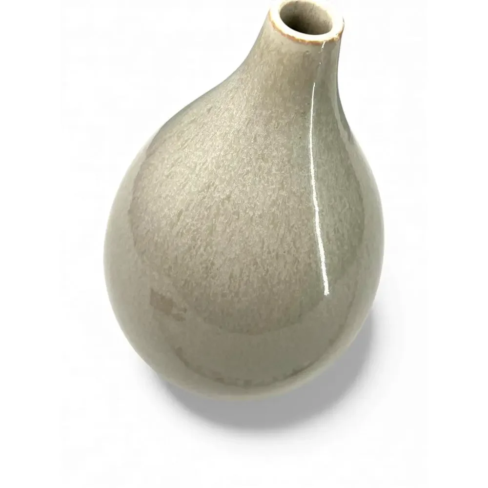 West Elm Bright Ceramicist Wide Teardrop Vase Pottery earthenware Glazed Vessel